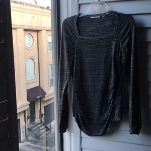 Gray silver Tahari pullover